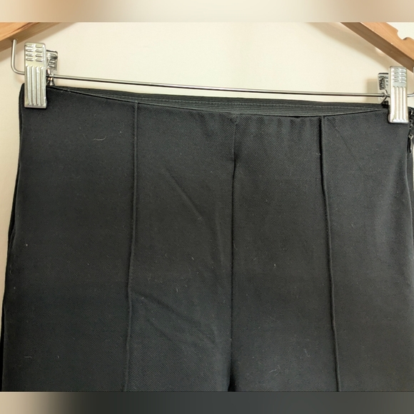 Ann Taylor Petite High Waist Side Zip Pintuck Pants Black 00P - Picture 5 of 15